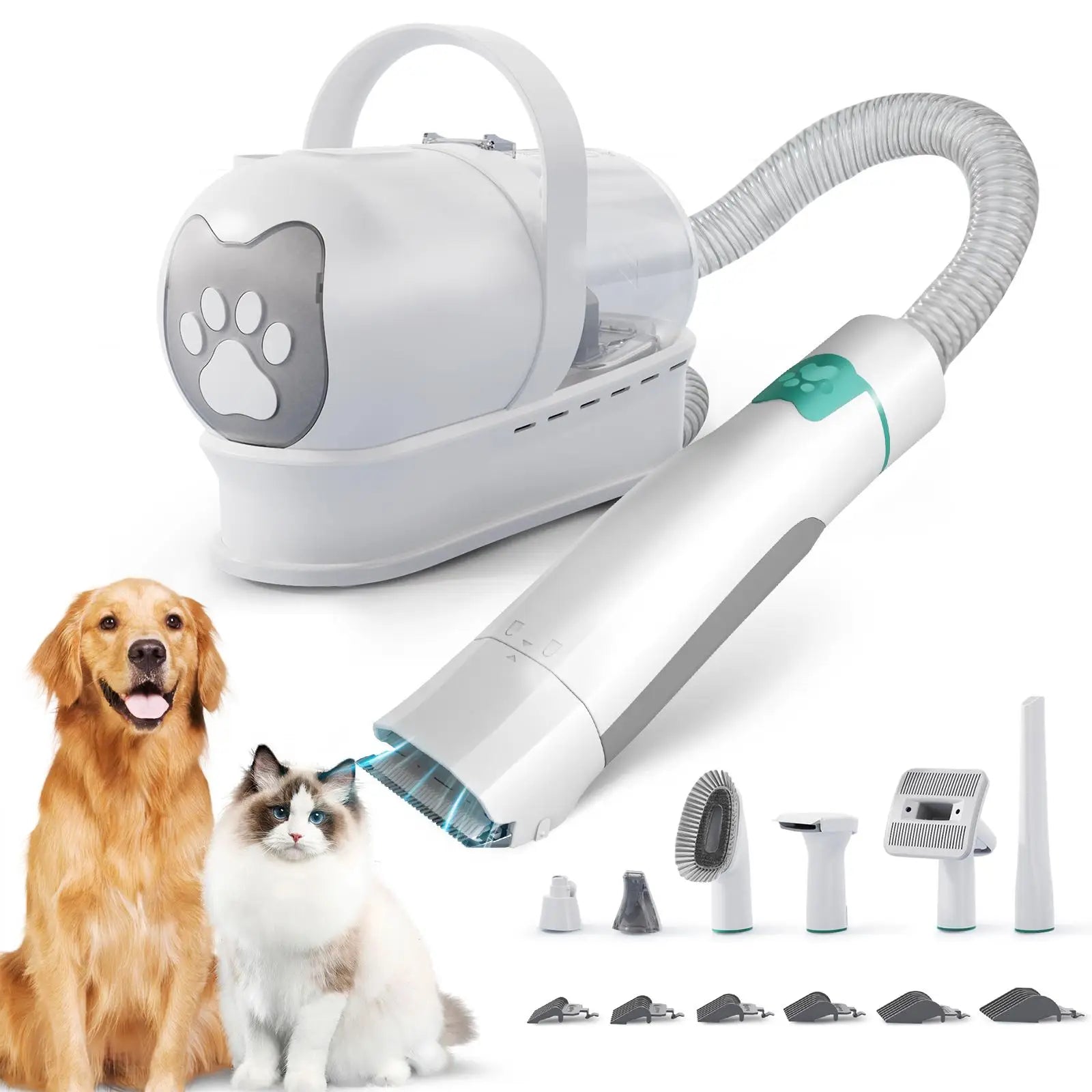 Furzori CleanCoat 7-in-1 pet grooming vacuum kit