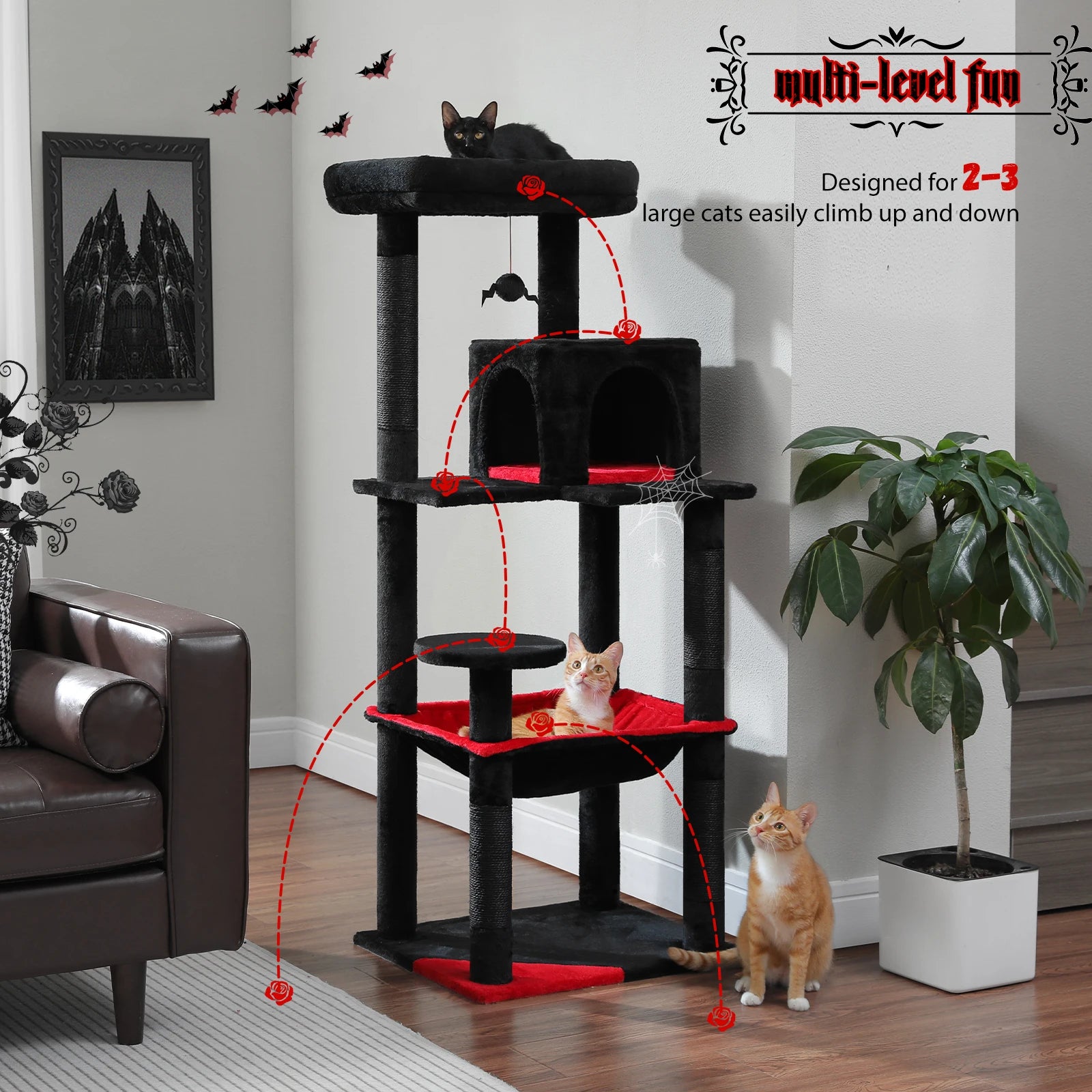 Furzori SkyClimb 5-level cat tree - product detail