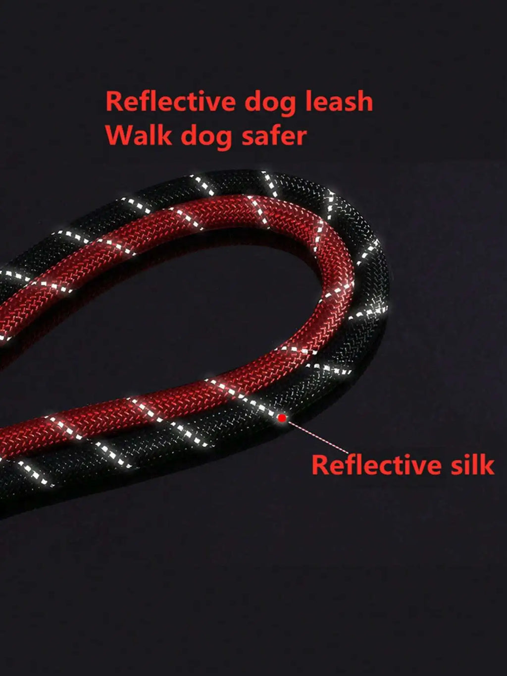 Furzori NightWalk reflective dog leash - product detail