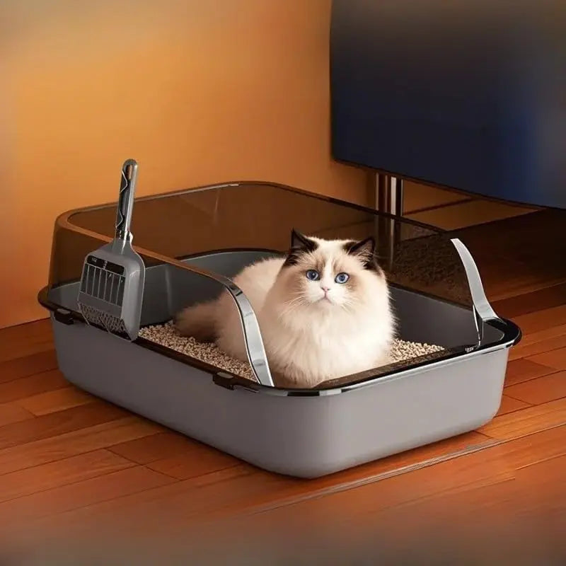 Furzori HighWall semi-enclosed cat litter box - product detail