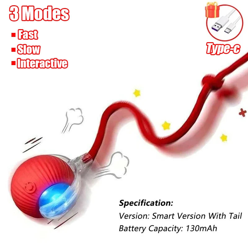 Furzori RollTail rechargeable interactive cat ball - product detail