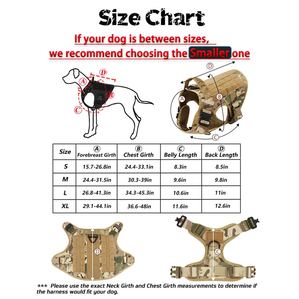 Furzori TrailGuard tactical dog harness and leash set - product detail