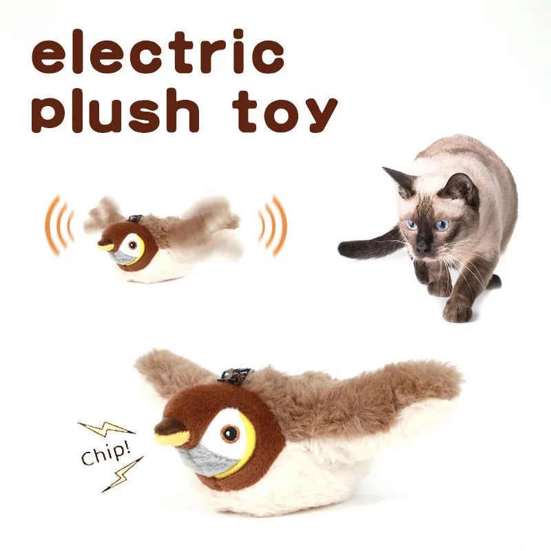 Furzori ChirpBird interactive flapping cat toy - product detail
