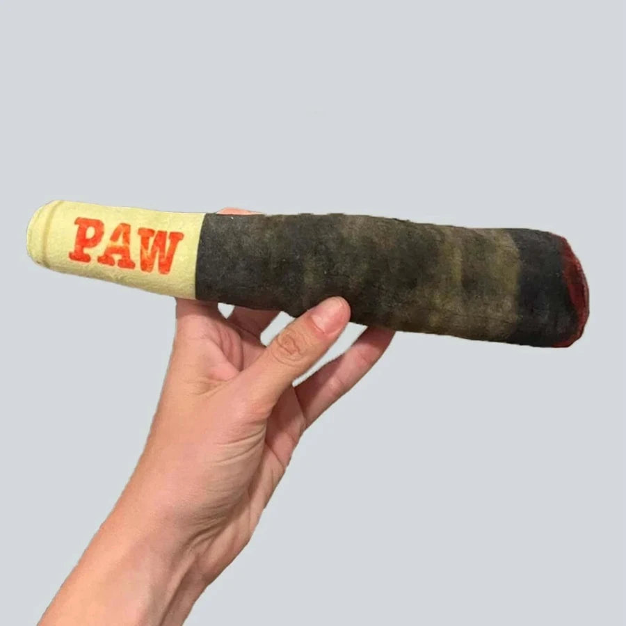 Furzori CigarChew squeaky plush dog toy - product detail