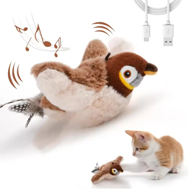 Furzori ChirpBird interactive flapping cat toy