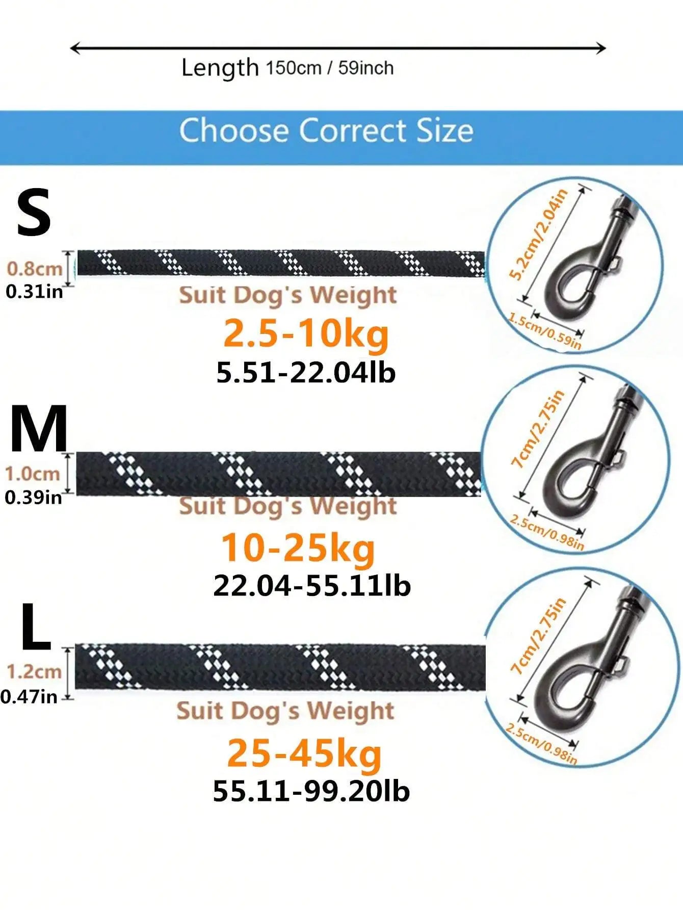 Furzori NightWalk reflective dog leash - product detail