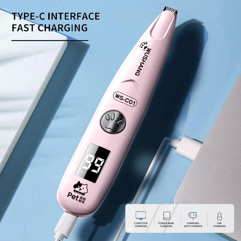 Furzori PawTrim LED pet grooming trimmer - product detail