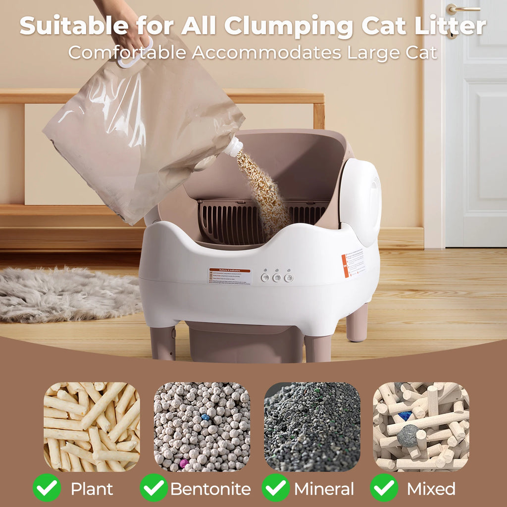 Furzori OpenClean smart self-cleaning litter box - product detail
