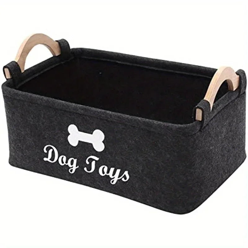 Furzori TidyPaws felt pet toy basket