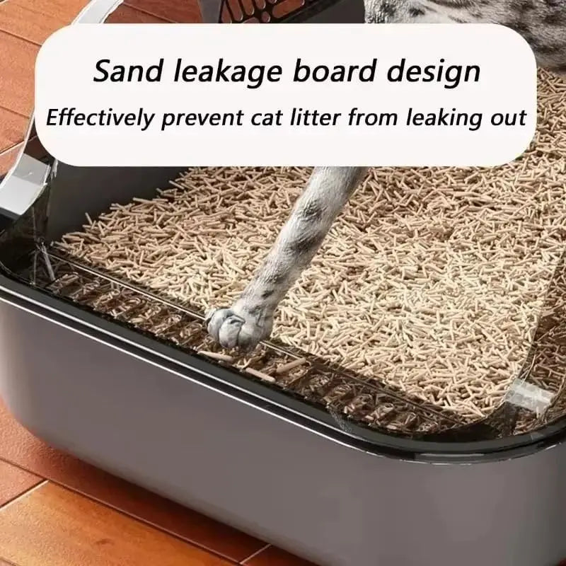 Furzori HighWall semi-enclosed cat litter box - product detail