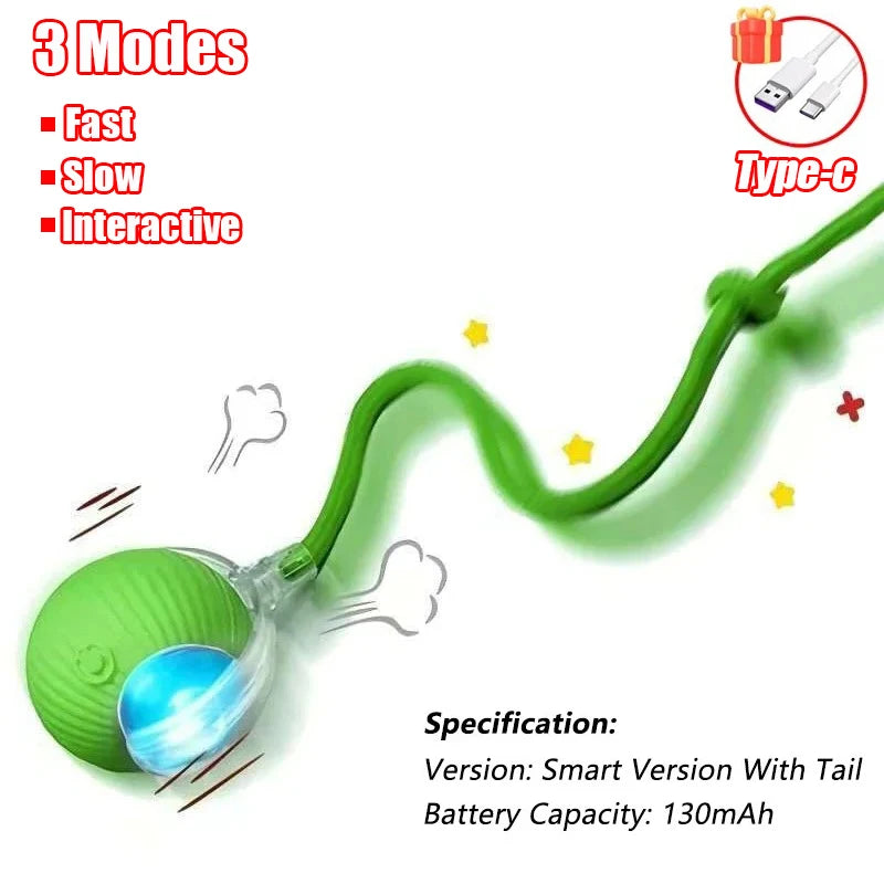 Furzori RollTail rechargeable interactive cat ball - product detail
