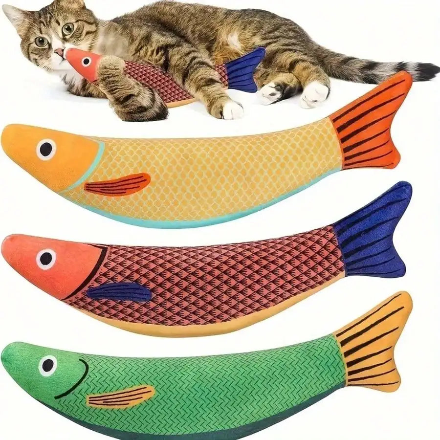 Furzori FishKick sound-activated interactive cat toy