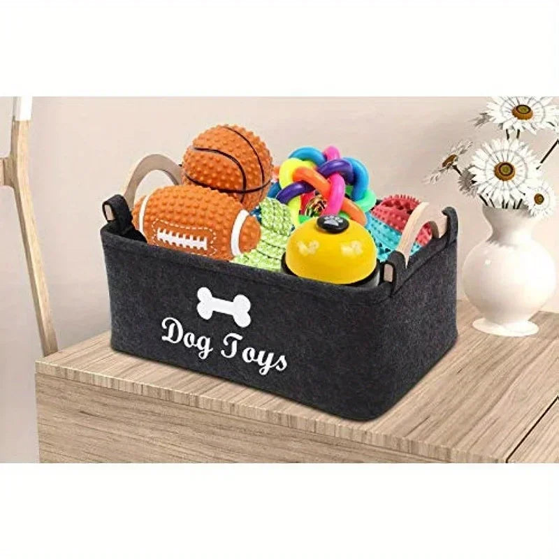 Furzori TidyPaws felt pet toy basket - product detail