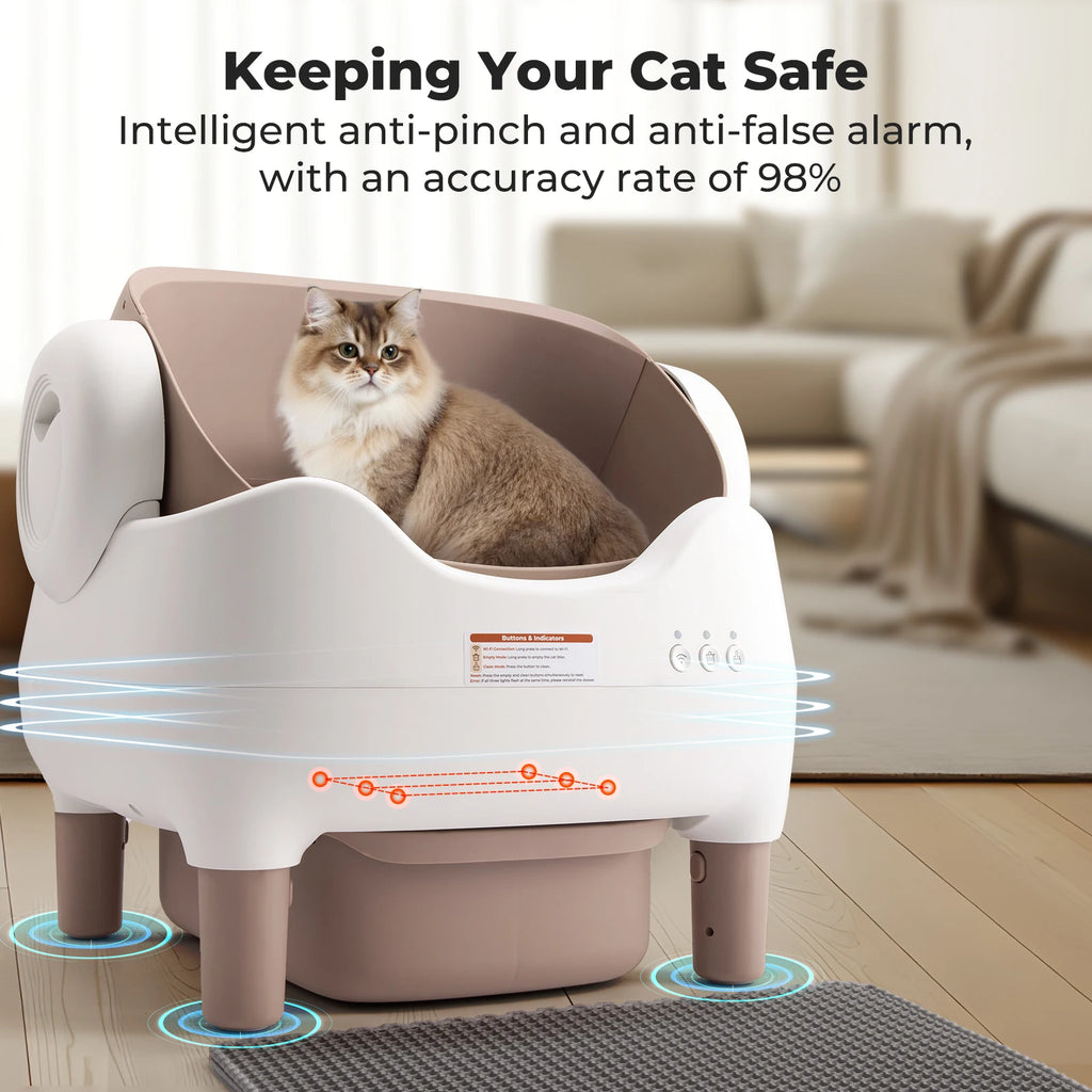 Furzori OpenClean smart self-cleaning litter box - product detail