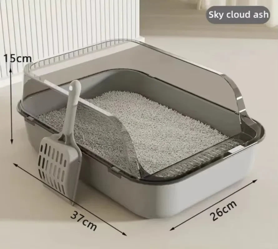 Furzori HighWall semi-enclosed cat litter box - product detail