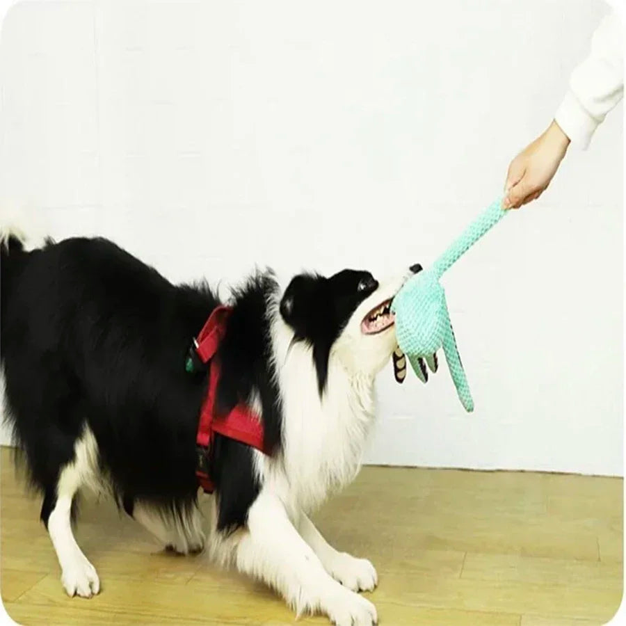 Furzori OctoPlay plush squeaky dog toy - product detail