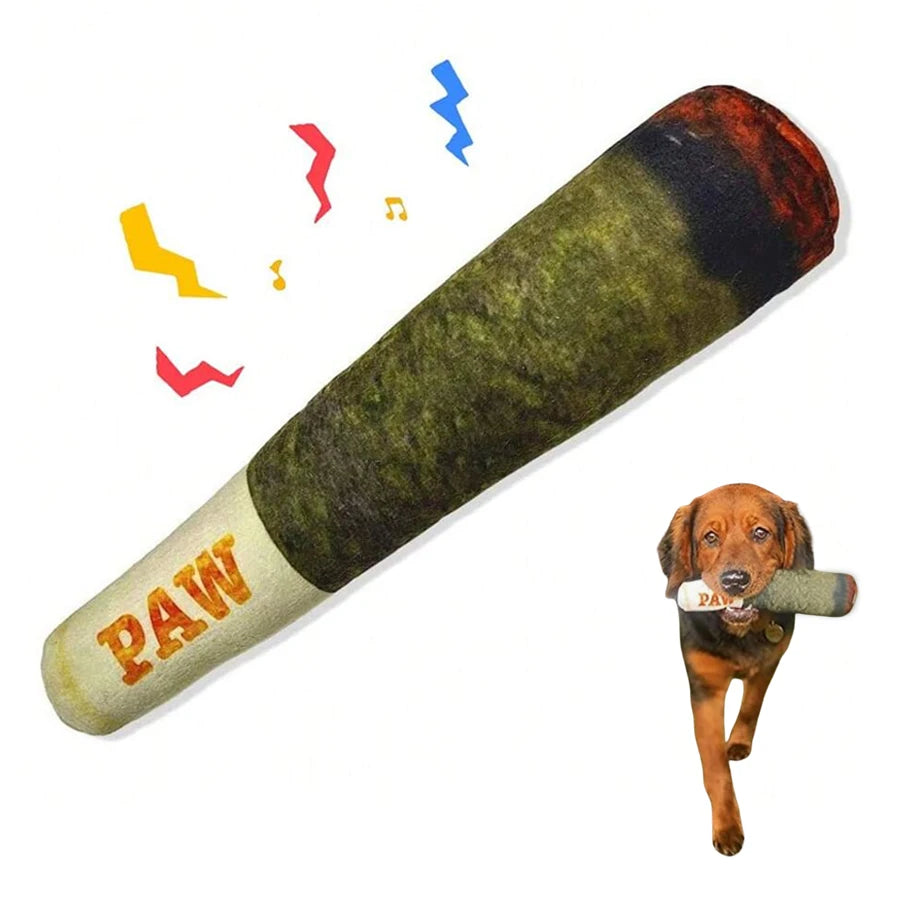 Furzori CigarChew squeaky plush dog toy