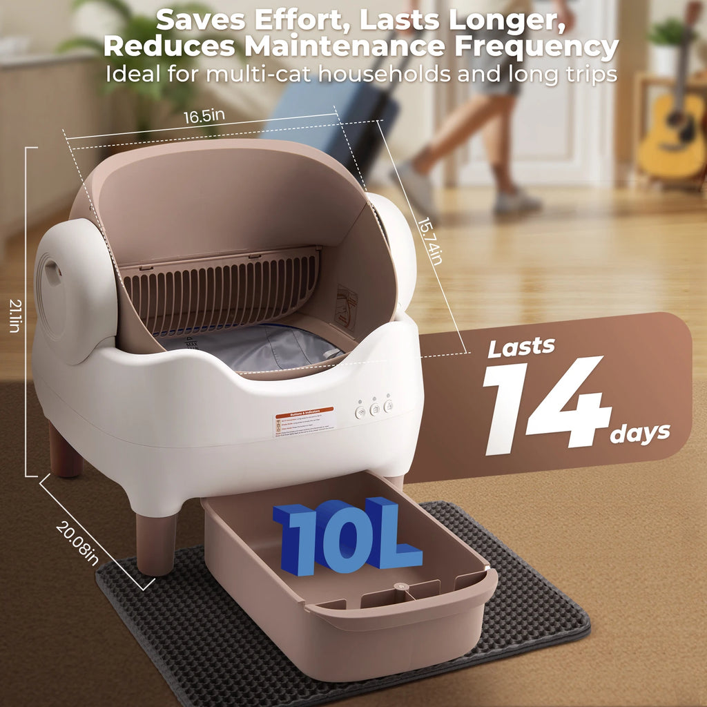 Furzori OpenClean smart self-cleaning litter box - product detail