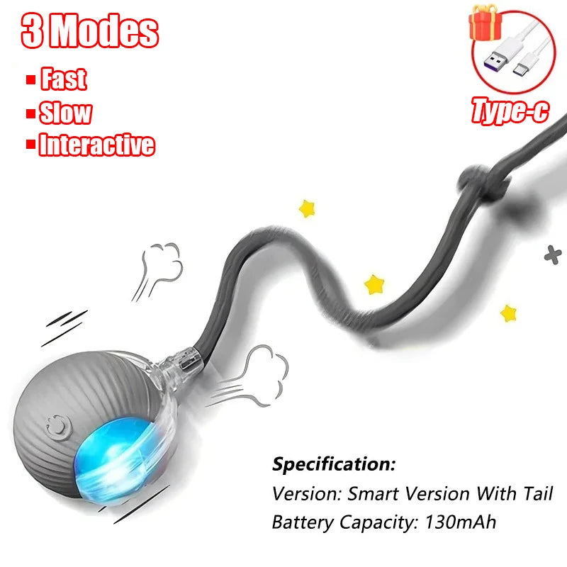 Furzori RollTail rechargeable interactive cat ball - product detail
