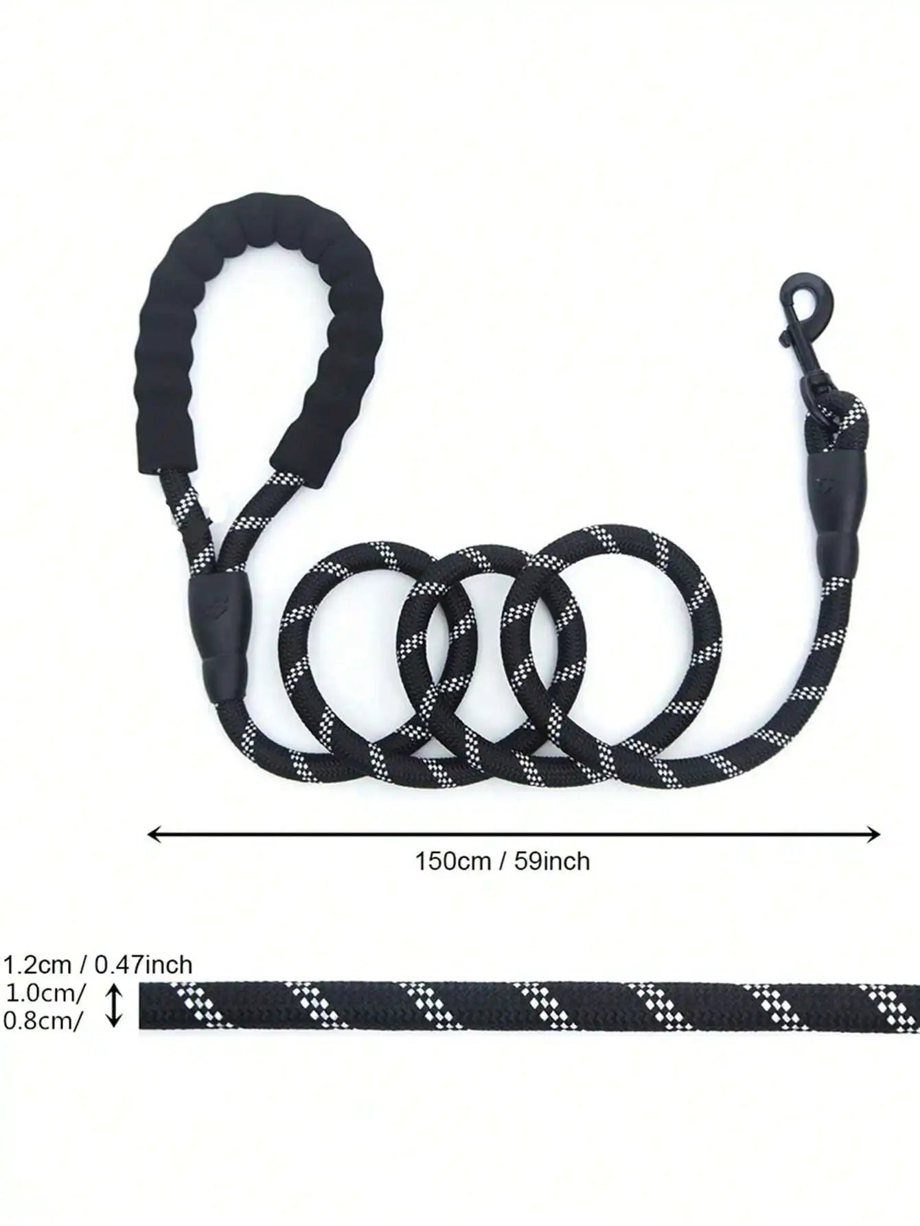 Furzori NightWalk reflective dog leash - product detail