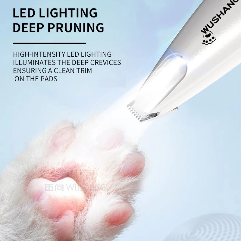 Furzori PawTrim LED pet grooming trimmer - product detail
