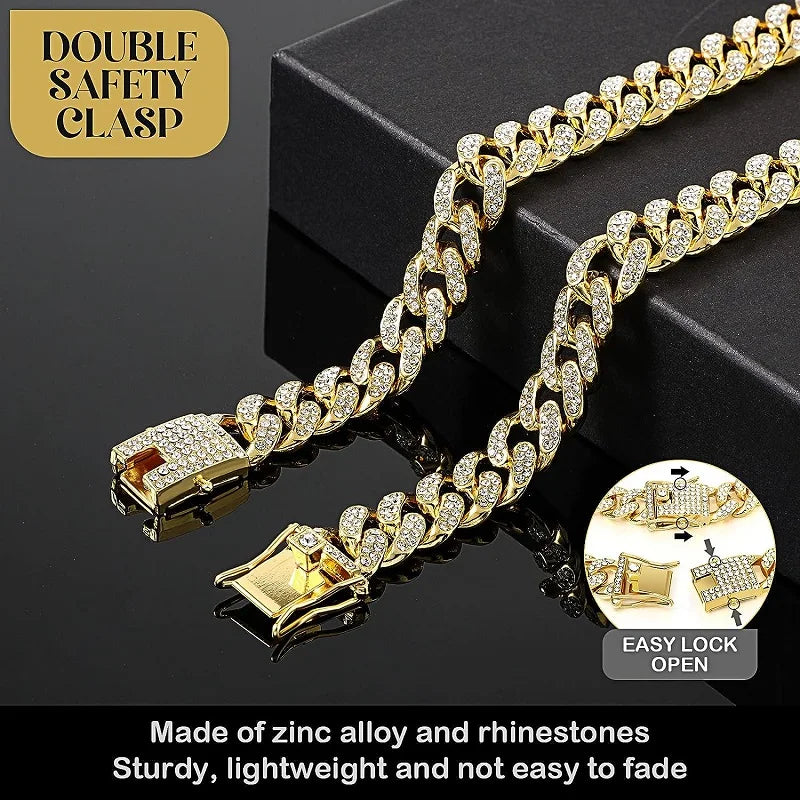 Furzori LuxeLink gold pet chain collar - product detail