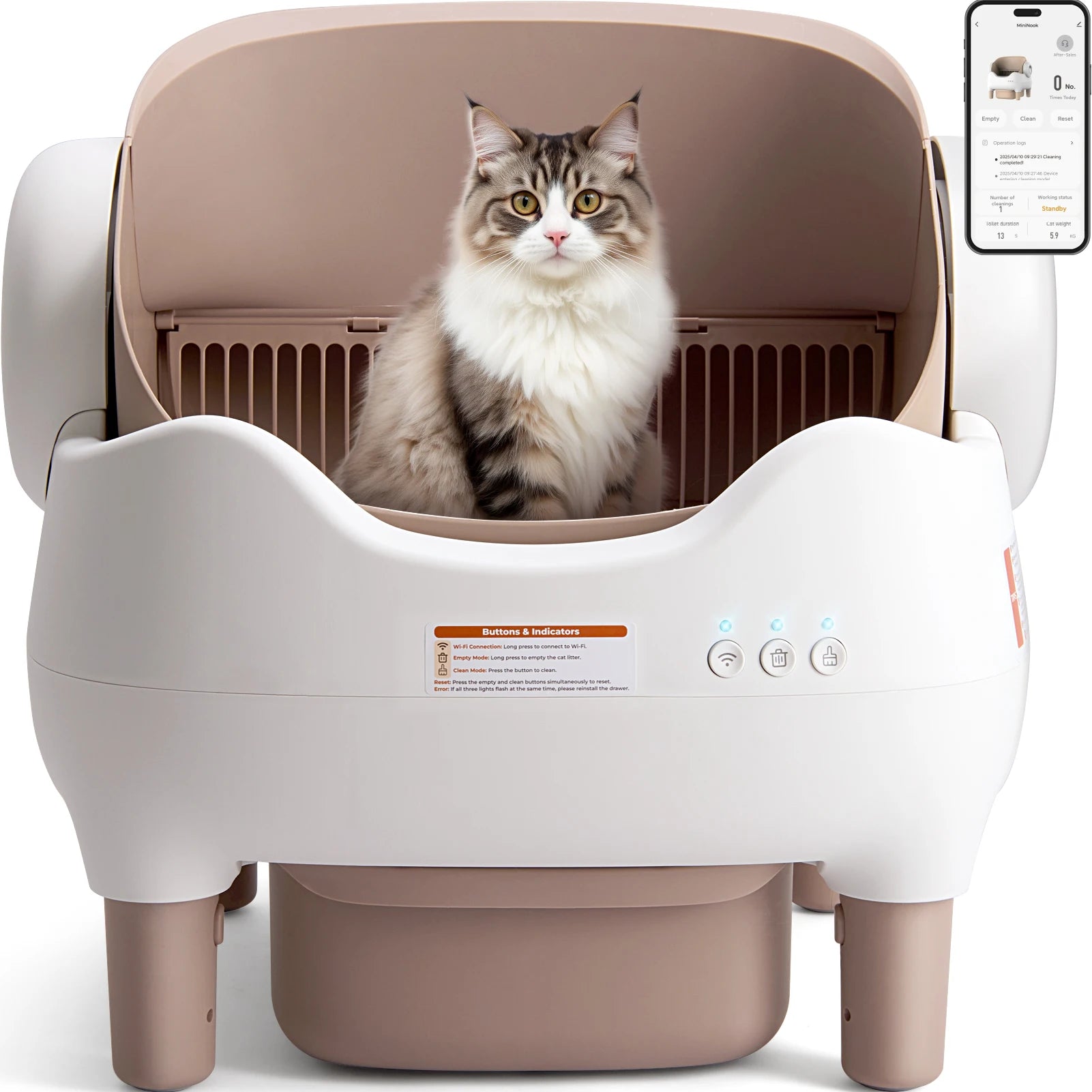 Furzori OpenClean smart self-cleaning cat litter box
