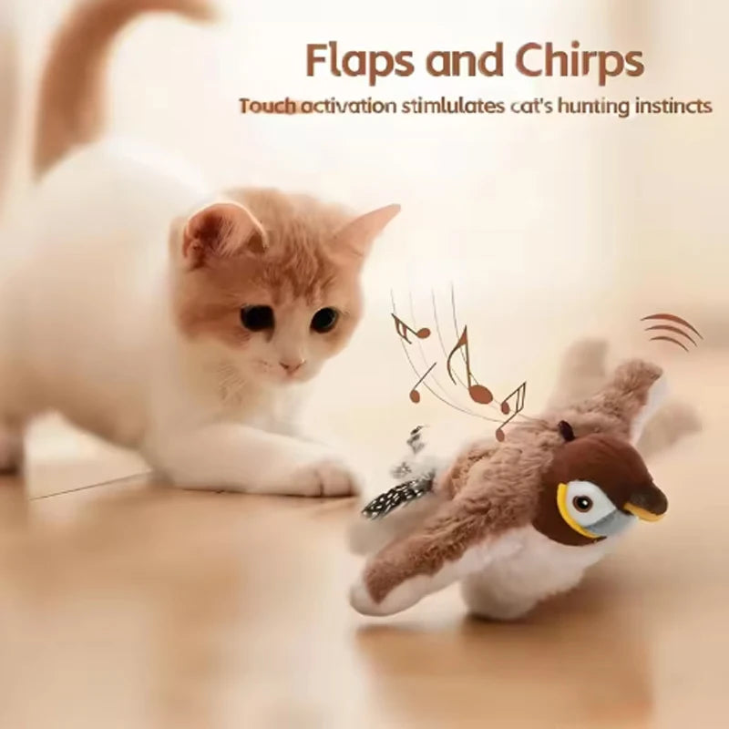 Furzori ChirpBird interactive flapping cat toy - product detail